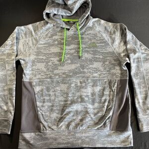 North Face Green camouflage performance hoodie Men’s Size Large
